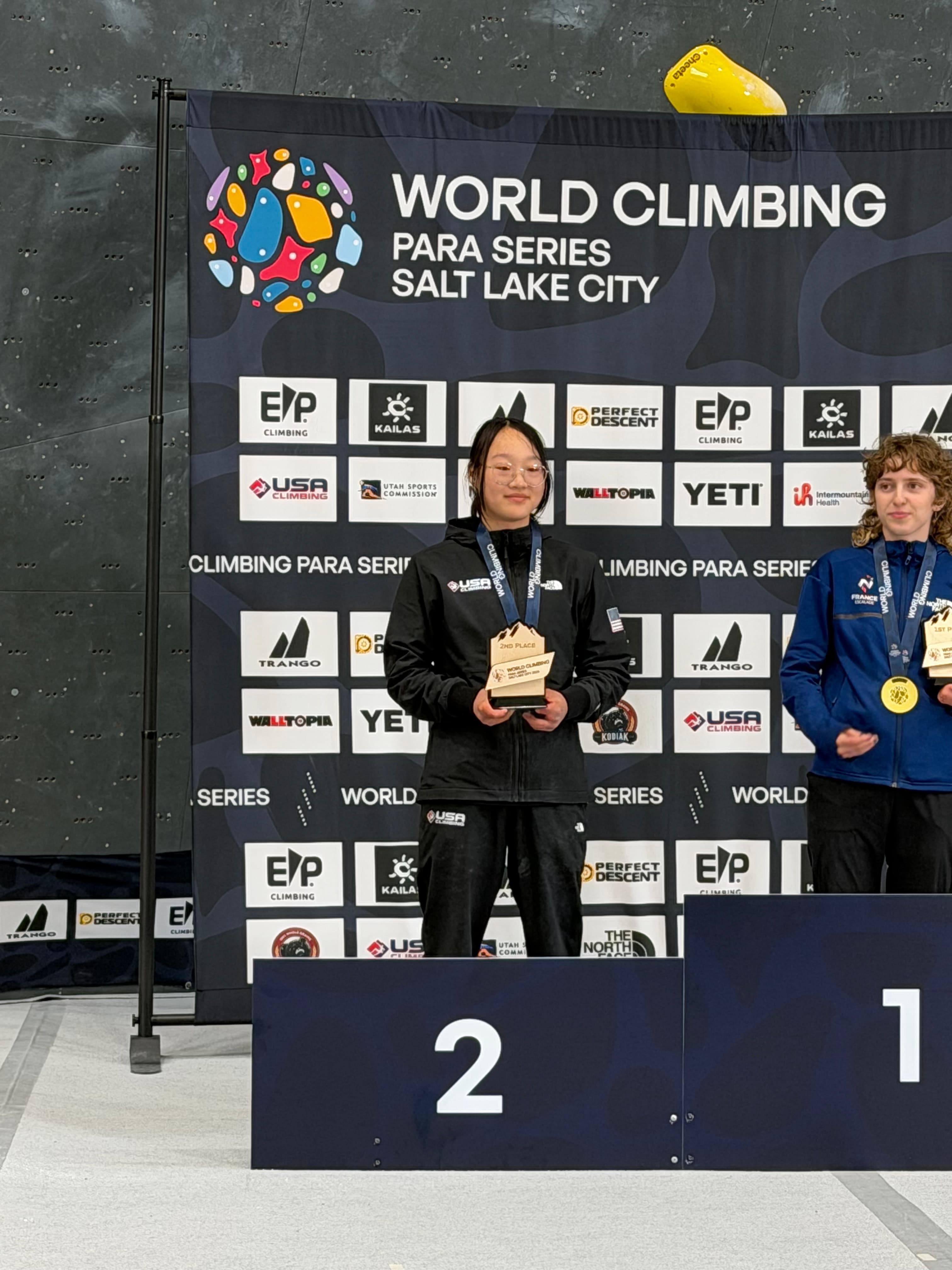 WanYing with the SLC Worlds trophy